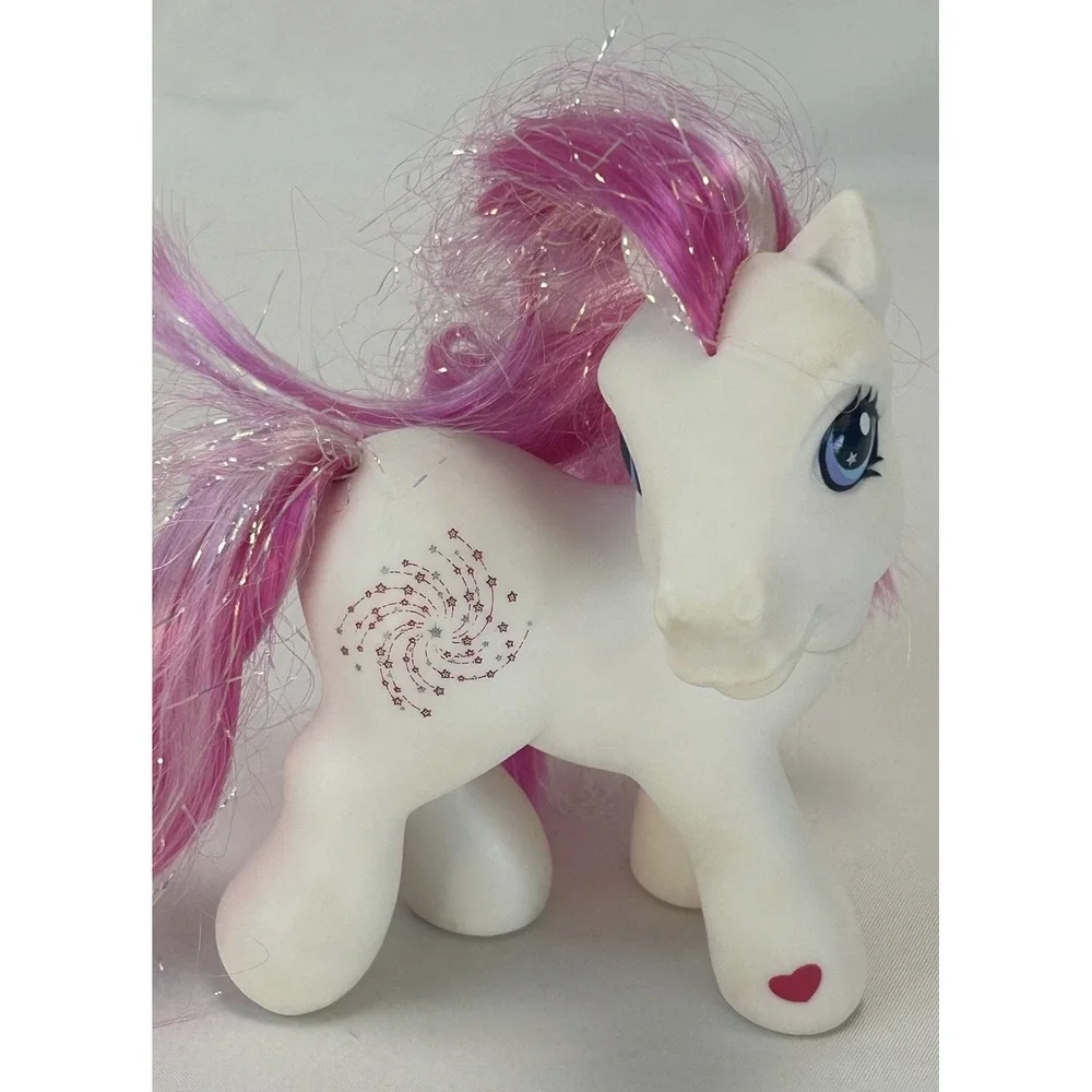 My Little Pony G3 Star Swirl White Pink Sparkle Mane Cutie Mark Figure